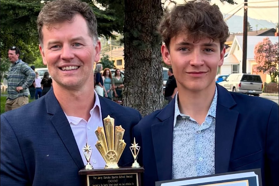 Linden Keiver is this year's Jerry Bancks Award winner, presented each year by Selkirk Hockey Academy coach and teacher Carson Loftsgard. Photo submitted.