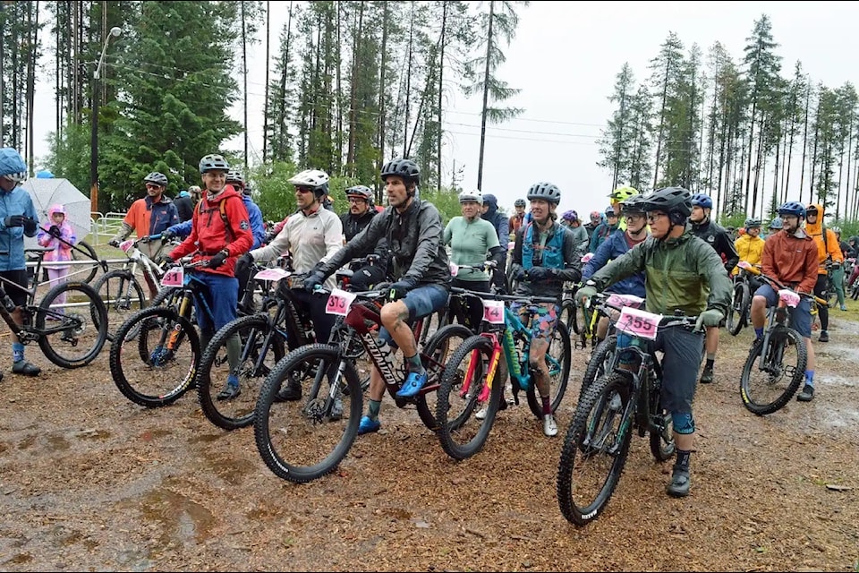 The Men's 20-Kilometre bikers hit the course. John Allen/Submitted. 