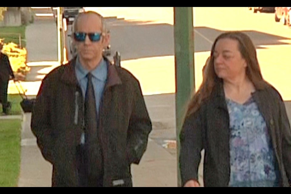 Colin Harrison and his wife enter the Cranbrook Courts. Mike Turner/Submitted. 