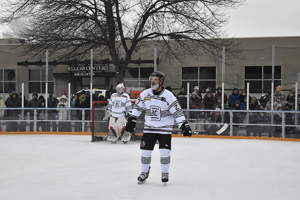 Four-time Stanley Cup champion Scott Niedermayer was among those in the 2023 BCHL Alumni Game in Penticton on Saturday, Jan. 21. (Logan Lockhart- Western News)