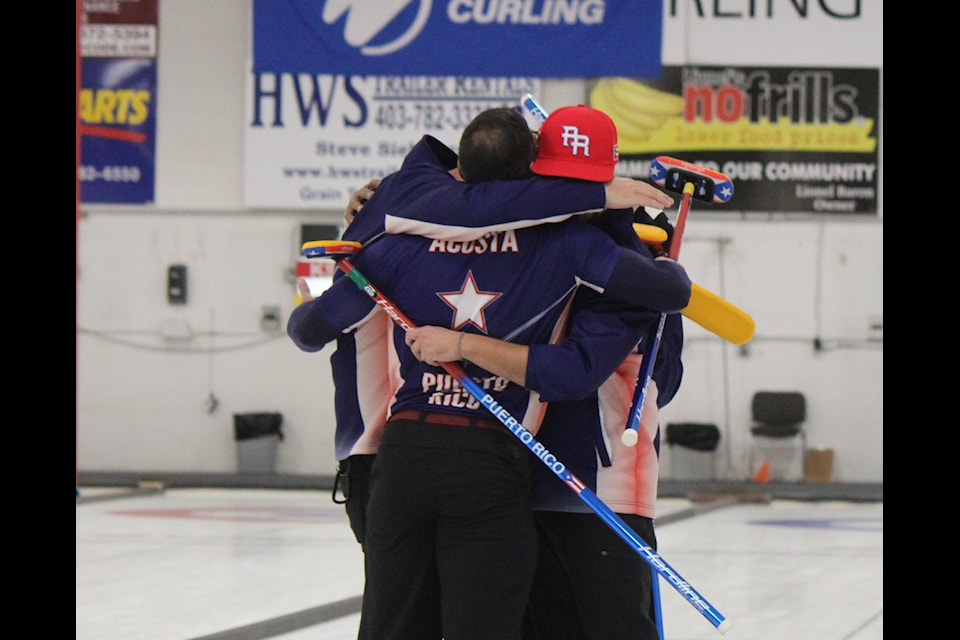 There are many countries represented at the Pan Continental Curling Championships currently being held in Lacombe.
(Mark Weber/Lacombe Express)