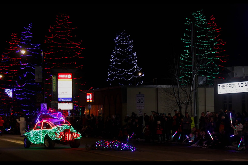 The Grinch tried to stir up trouble at Lacombe Light Up the Night festival. (Christi Albers-Manicke/LACOMBE EXPRESS)
