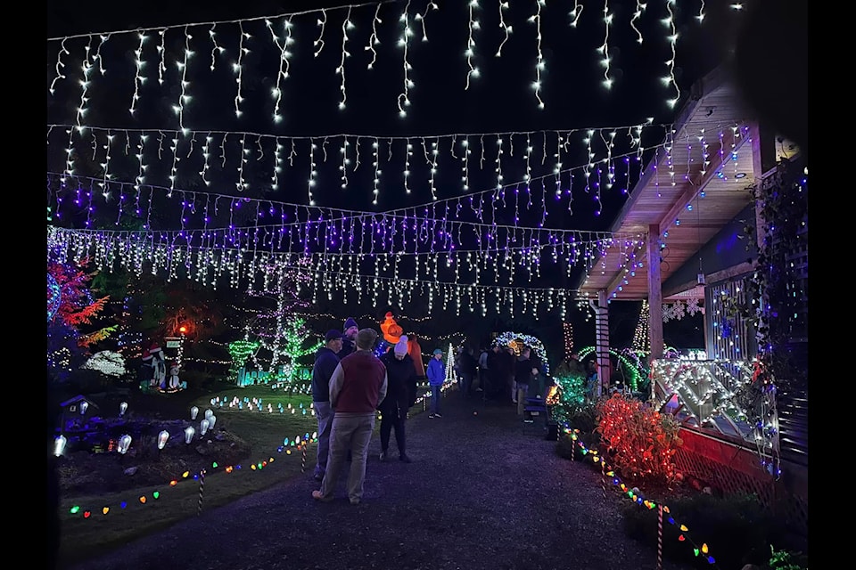 The Giesbrecht's house at 13565 Wagon Wheel Dr. was voted most beautifully decorated home in the Ladysmith Chamber of Commerce’s 1st Annual Magical Christmas Light Up Tour & Contest.