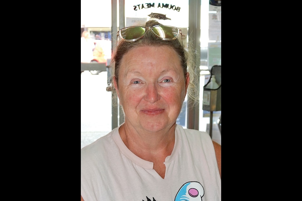 Brenda Blanchard — Ladysmith — I can’t agree with the change. I like to be a part of a larger riding and I want to be a part of Cowichan all the way to Nanaimo. Being part of Parksville and Qualicum doesn’t make any sense and we’re divided.