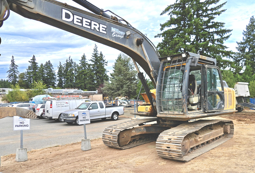 Parking lot expansion nears completion at Urgent Care Centre