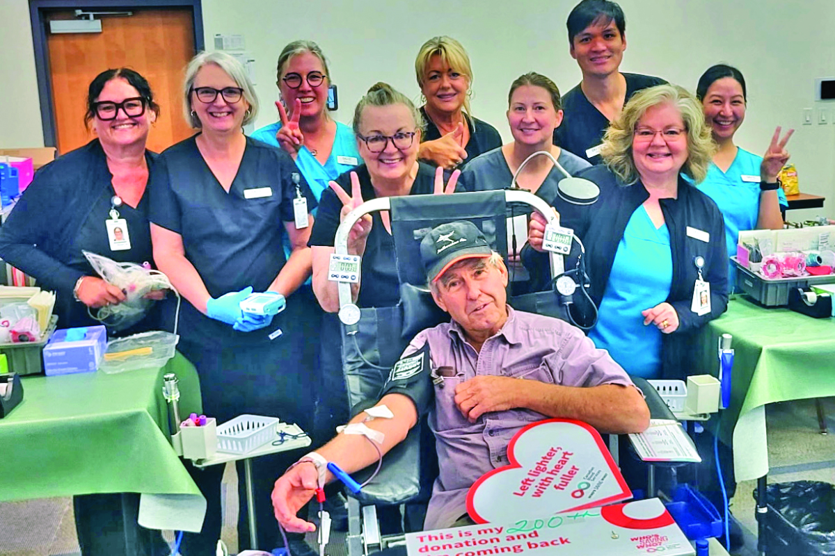 Vancouver Islander celebrates his 200th blood donation