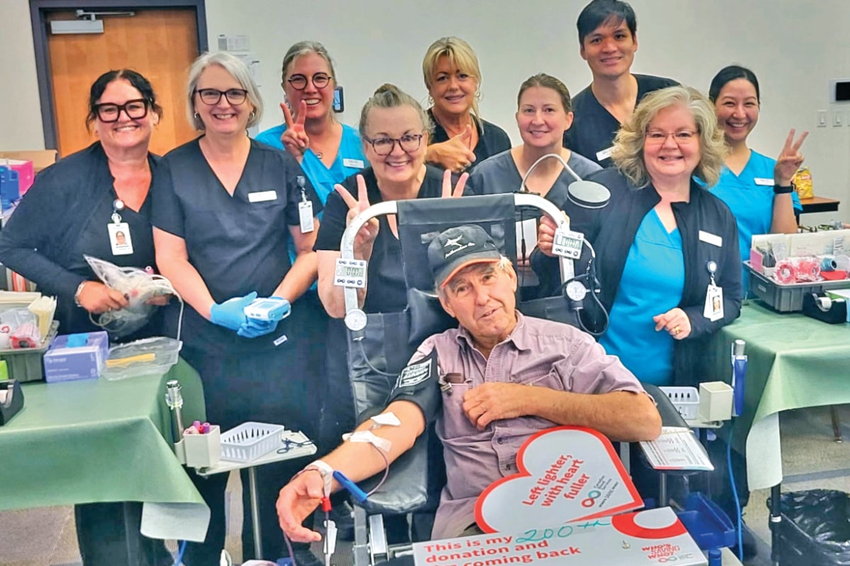 Vancouver Islander celebrates his 200th blood donation