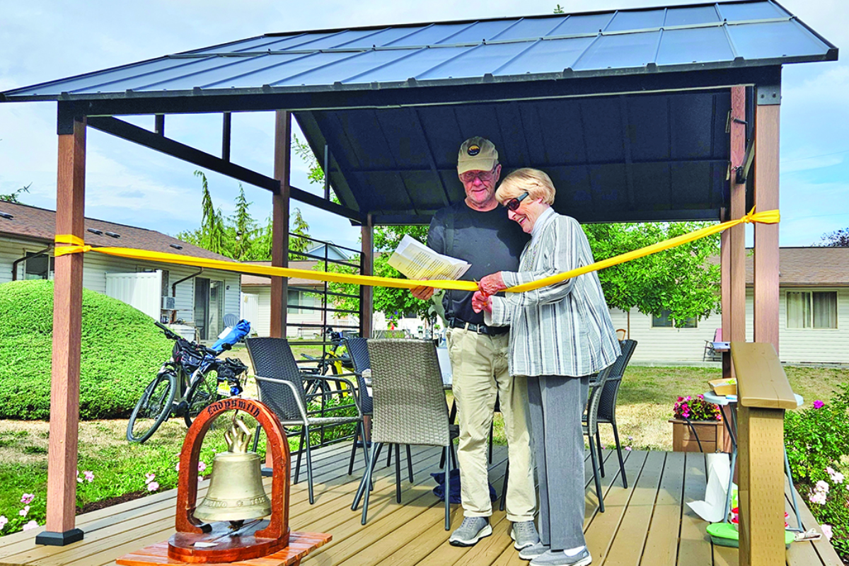 Ladysmith Society cuts ribbon on new gazebo