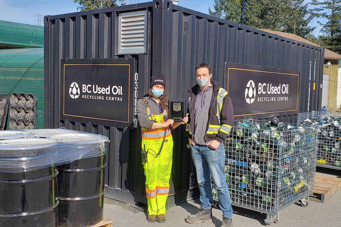 Peerless Road Recycling Centre gets ‘Top Collector Award’ for motor oil