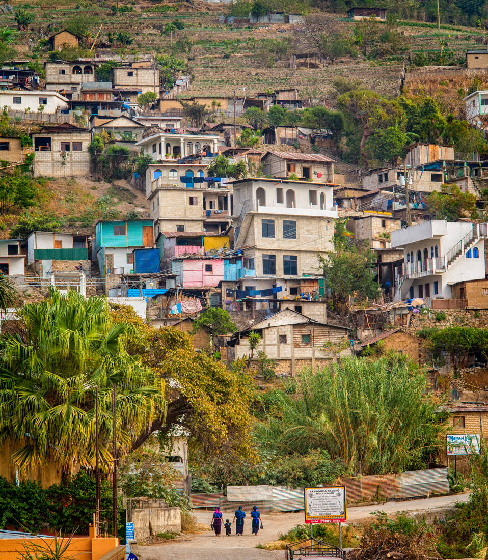 San Antonio Palopo on Lake Atitlán, Guatemala, one of the communities the Ladysmith and Chemainus Rotary Clubs visit and support. (Photo by Art Carlyle)