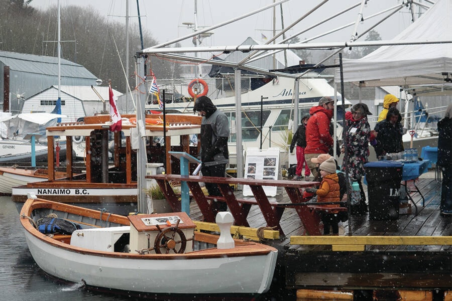 The Ladysmith Maritime Society shows off its heritage boat collection at a Family Day event on Feb. 21.(Photo by Tyler Hay)