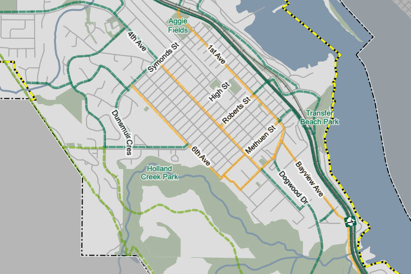 Ladysmith studying possible bicycle lanes and crosswalk improvements