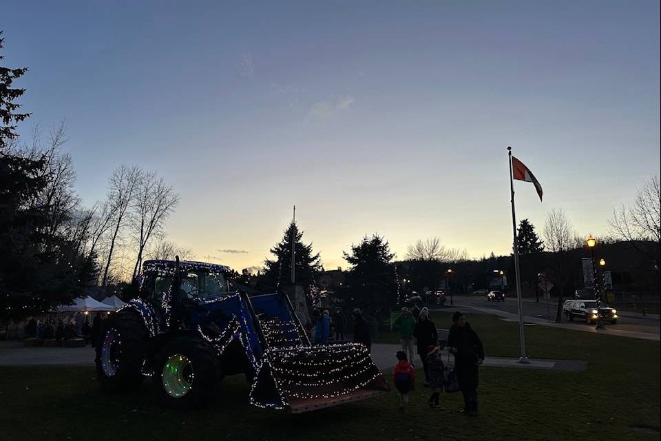 The Lake Country Light-Up took place at Memorial Park.