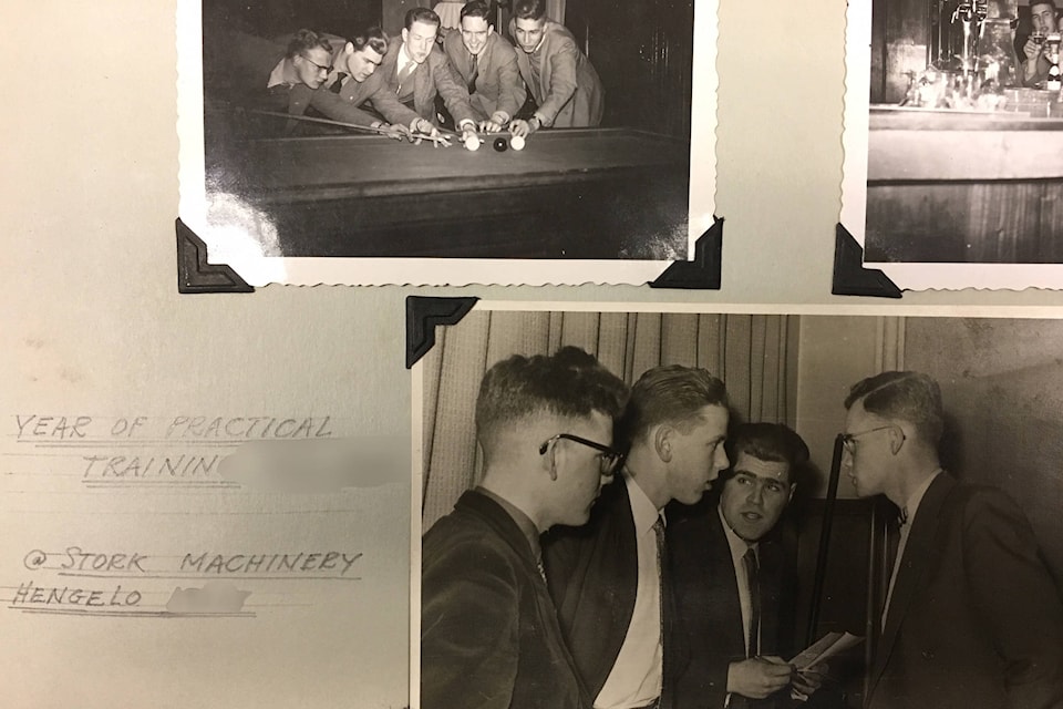 A page within the photo album with three photographs dated in the 1950’s. Photo: contributed