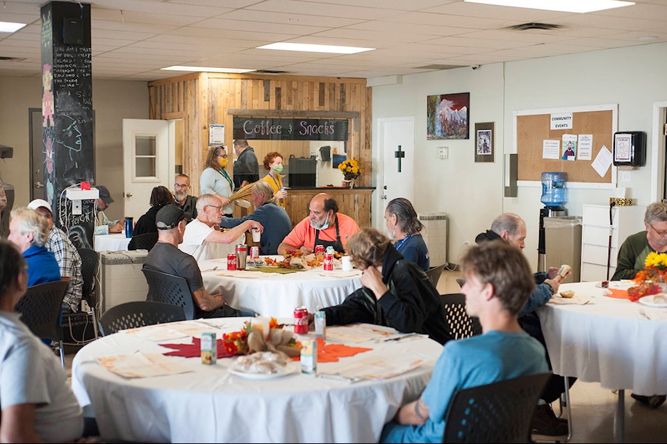 Thanksgiving dinner was served on Monday, Oct. 12, at Kelowna’s Gospel Mission. (Michael Rodriguez - Capital News)