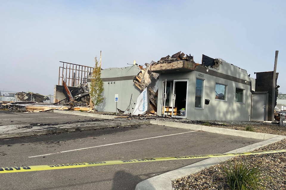 A fire destroyed the North Valley Gymnastics Club Sunday morning. (Jennifer Smith - Morning Star)