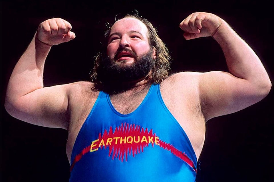 Surrey-raised pro wrestler John “Earthquake” Tenta made a name for himself on the WWF circuit (now WWE) in the early 1990s. (contributed photo)