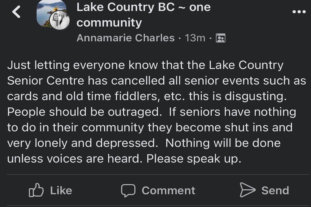 (Facebook/Lake Country BC ~ one community)