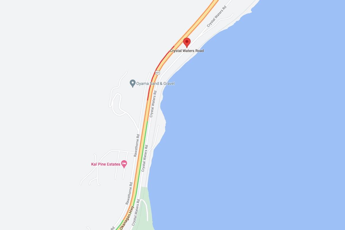Crash on Highway 97 in Lake Country slowing traffic Lake Country Calendar