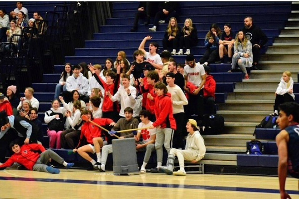 A rambunctious crowd was on hand during Senior Night on Friday, Feb. 10 as the VSS Panthers defeated the Sa-Hali Sabres 78-57. (Darren Hove Photo)