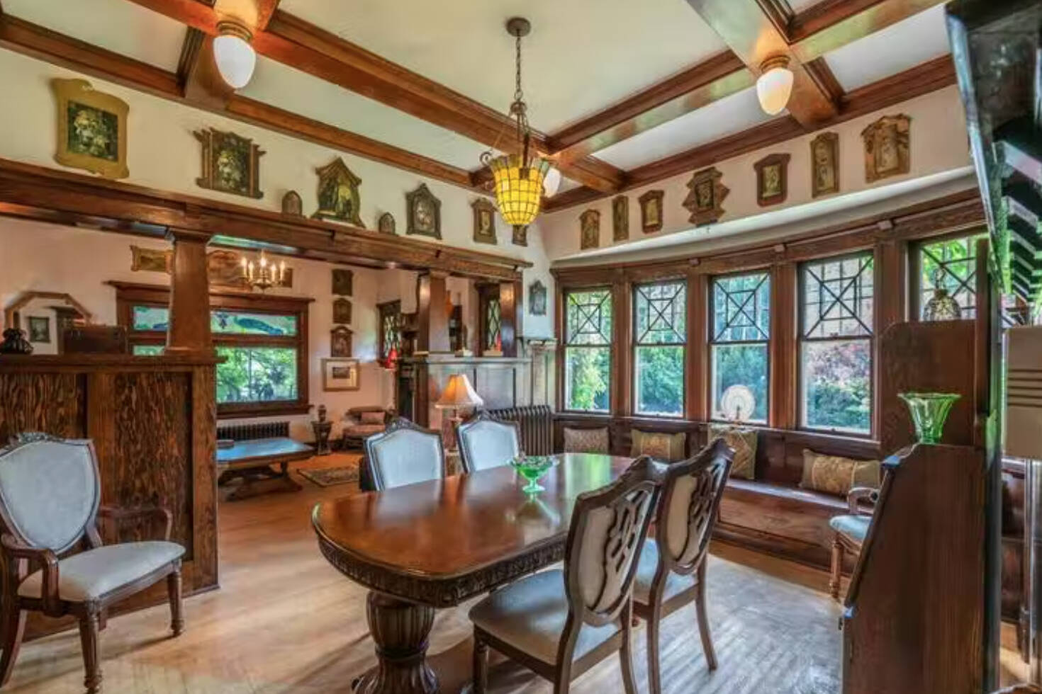 This is the dining room area of the Riordan House up for sale. (Remax photo)