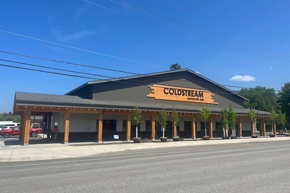The brand-new Coldstream Community Hall was unveiled to the public Friday, May 26, 2023. (Brendan Shykora - Morning Star)