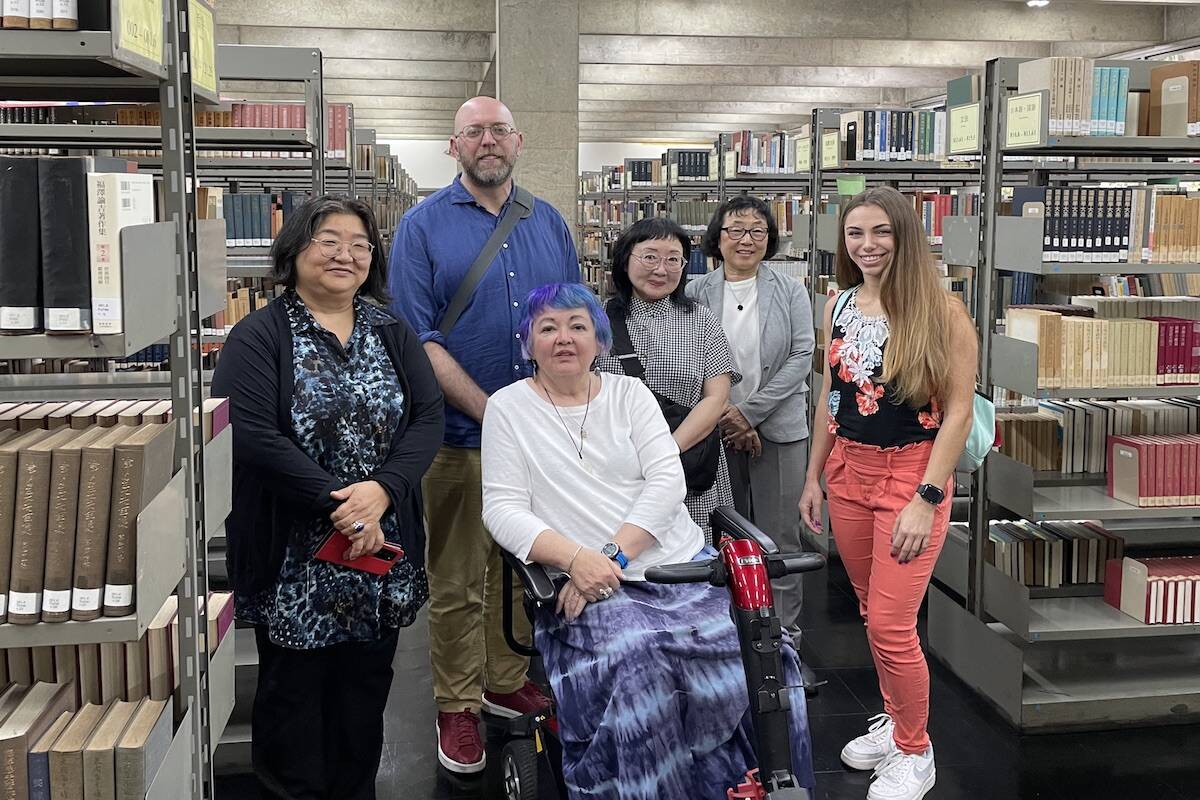 Members of the Past Wrongs, Future Choices project at the Museum of Japanese Immigration in Sao Paulo, Brazil. (Courtesy of Past Wrongs, Future Choices)