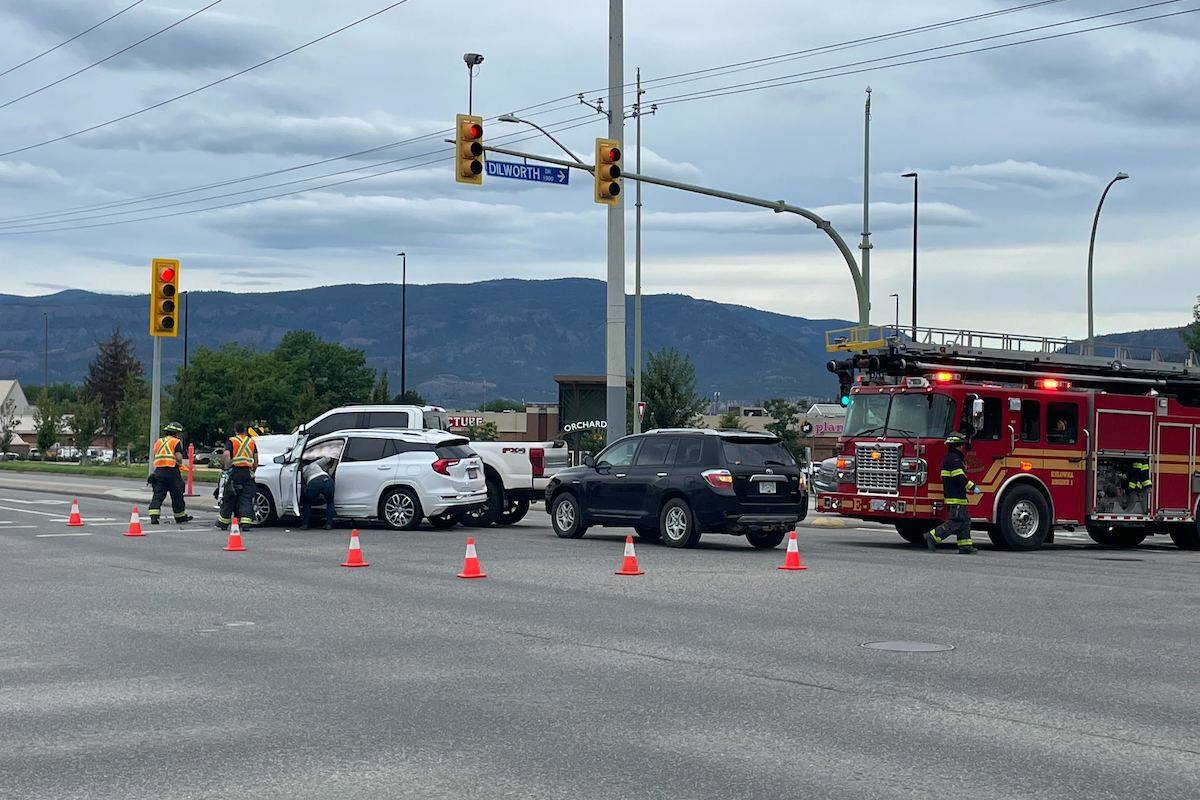 Three vehicles collided in the intersection of Springfield Road and Dilworth Drive on Tuesday, July 25 just before 8 a.m. (Gary Barnes/Capital News)