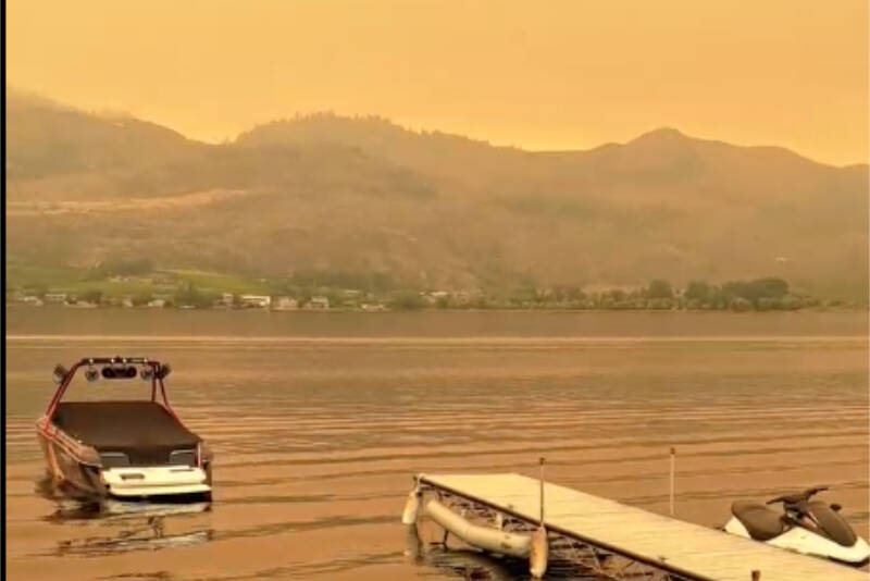 It was a smoky Sunday in Osoyoos. (Submitted)