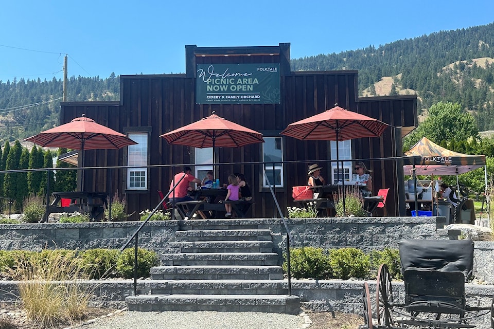 Folktale Cider opened over the 2024 Canada Day long weekend at the old Oyama Red Barn location. 