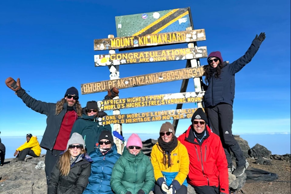 Lake Country's Derek and Tasha Jory hiked Mount Kilimanjaro in Africa in October. 