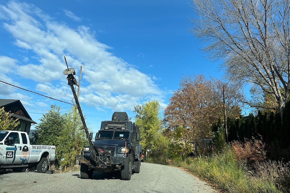  RCMP and the Emergency Response Team were called to a home at Russel and Pheasant roads in Lake Country on Oct. 24, 2024.