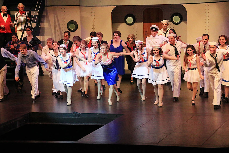 ‘Anything Goes’ sings Reno Sweeney (Sarah Lane) and the rest of the cast on opening night. (Lexi Bainas/Citizen)