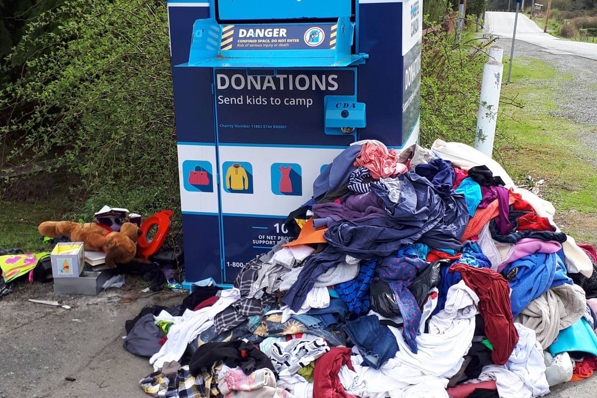 Donation boxes turn into dumping sites