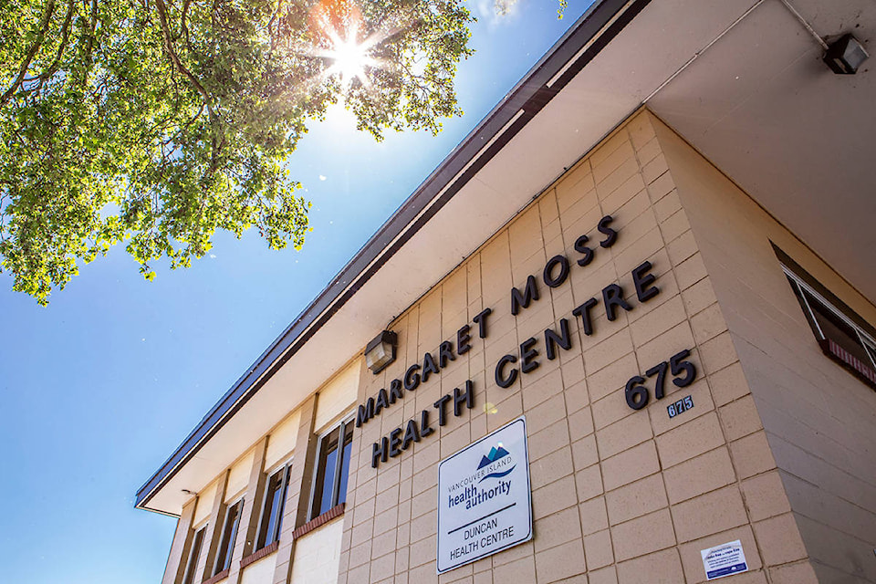 The Margaret Moss Health Centre on Canada Avenue turned 100 this year. It was named after Cowichan Station’s Margaret Moss. (Cowichan Valley Museum and Archives)