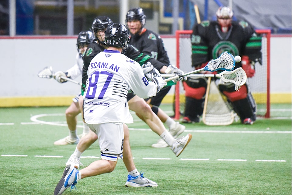  A 13-9 victory over the Burnaby Lakers last week at 91ԭ Events Centre have put 91ԭ Thunder’s Western Lacrosse Association team in playoff contention.