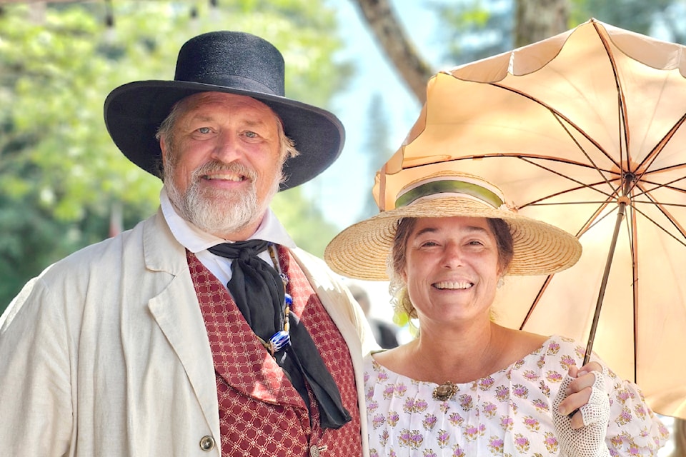 Historical re-enactors took part in Brigade Days in Fort 91ԭ on Monday, Aug. 5, a celebration of the days when fur traders would arrive at the fort in canoes.