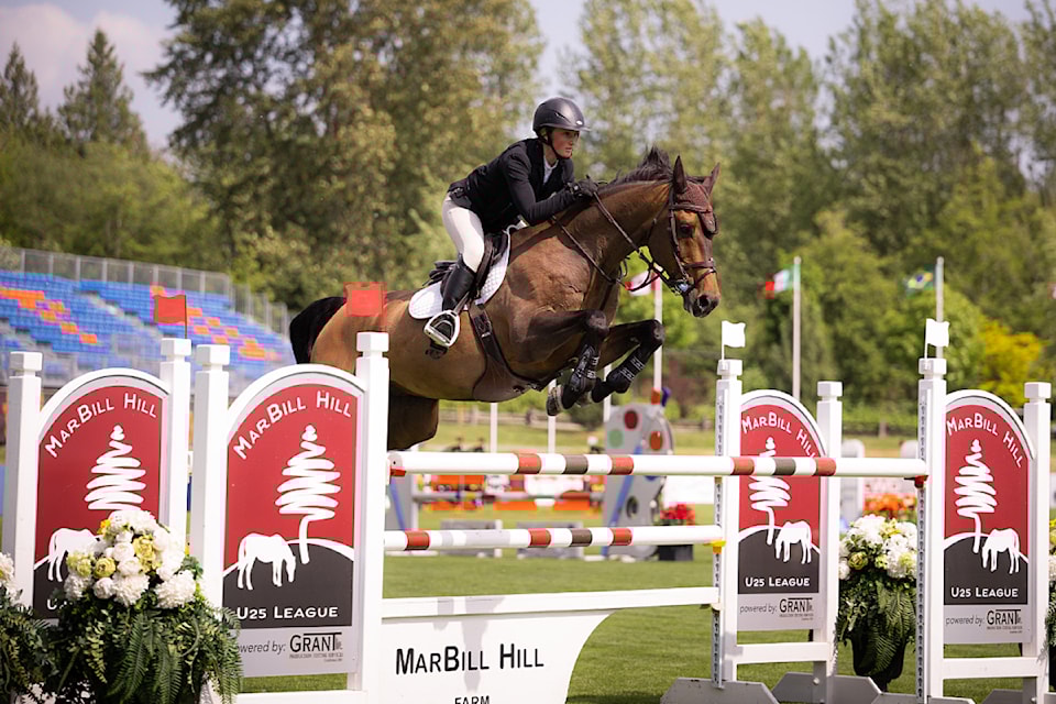 Georgia Knight on her horse Romeo during previous U25 events at Thunderbird Show Park. 