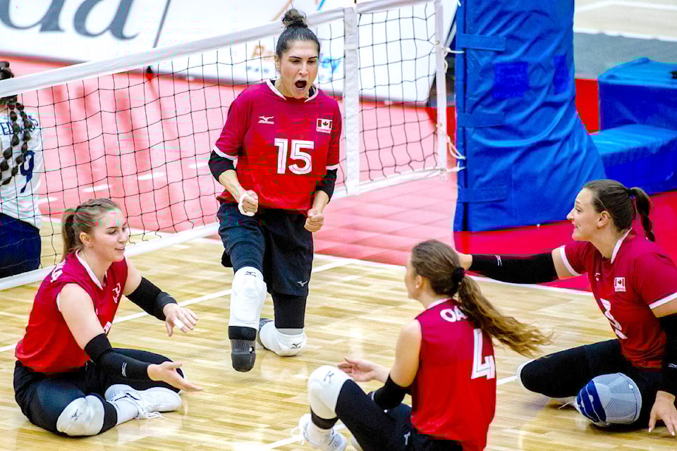 91ԭ's Felicia Voss-Shafiq (No. 15) will be making her third appearance for Canada at the Paralympic Games as a member of Canada's women's sitting volleyball team.