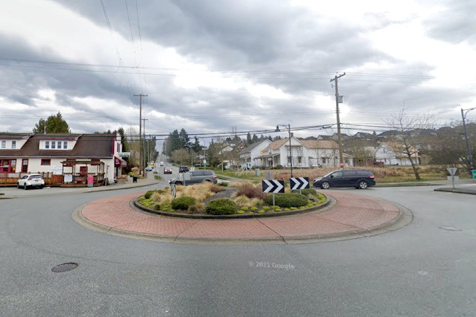 Five roads meet at a roundabout in Murrayville. 