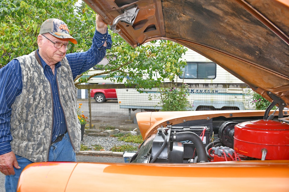 The engine has been changed but otherwise, Claud Muench's 1956 Mercury Montclair is original. 