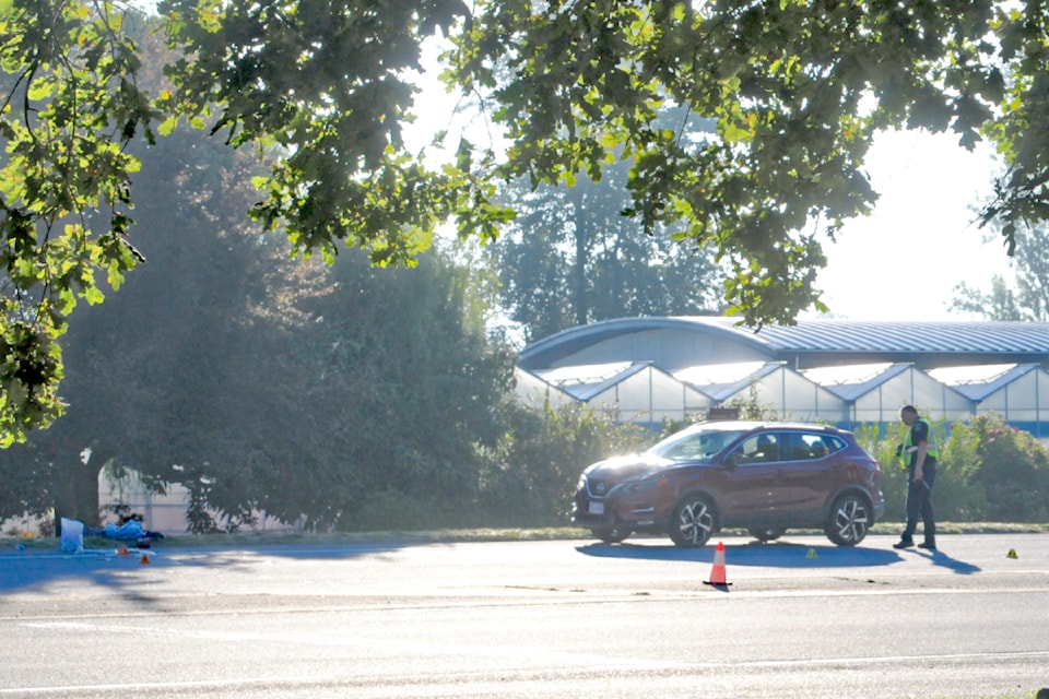 ICARS is on scene at Kwantlen Crescent and the 91ԭ Bypass where a pedestrian was struck Friday morning, Aug. 30, 2024.