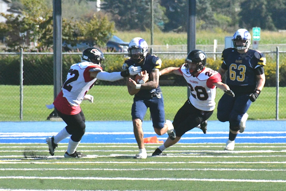 91ԭ Rams were hosting the VI Raiders at McLeod Athletic Park Saturday afternoon