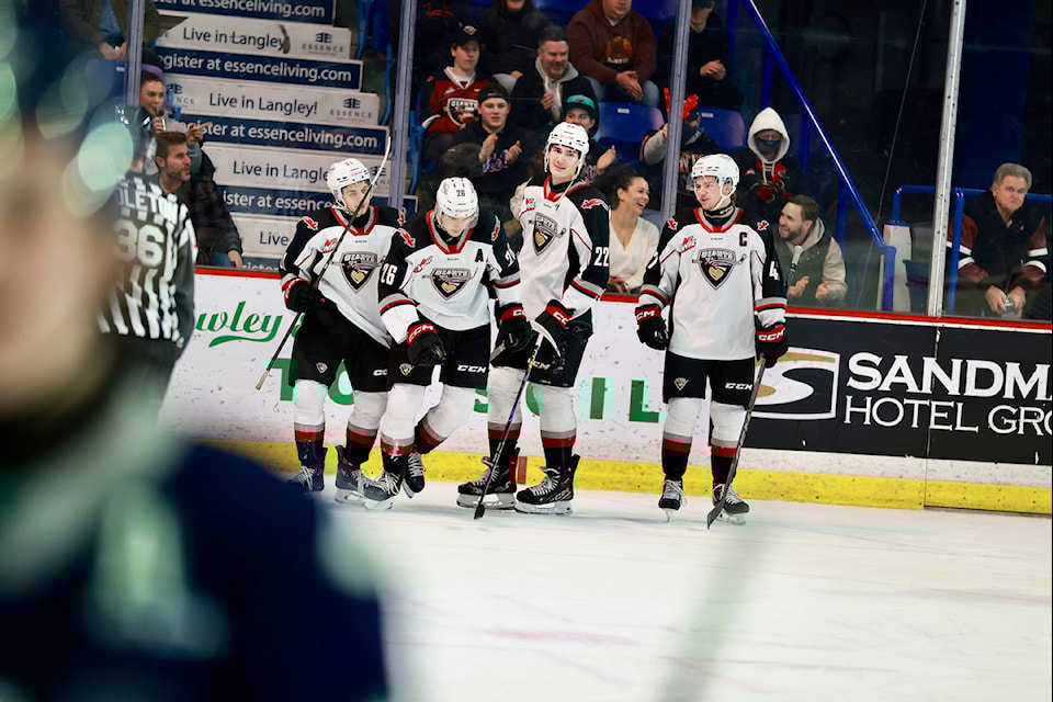 Vancouver Giants got goals from five different players in a 5-2 win over the Seattle Thunderbirds on Sunday afternoon, Dec. 1,  at the 91ԭ Events Centre