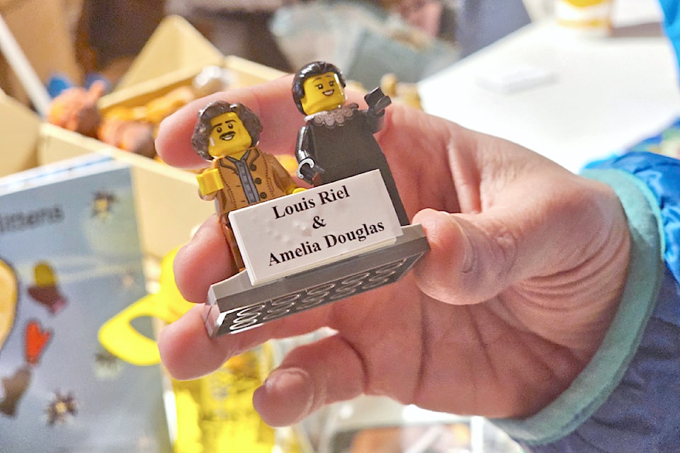 A lack of Indigenous Lego characters led to creation of kits honouring Metis leader Louis Riel and Metis matriarch Amelia Douglas, unveiled at historic Fort Langley.