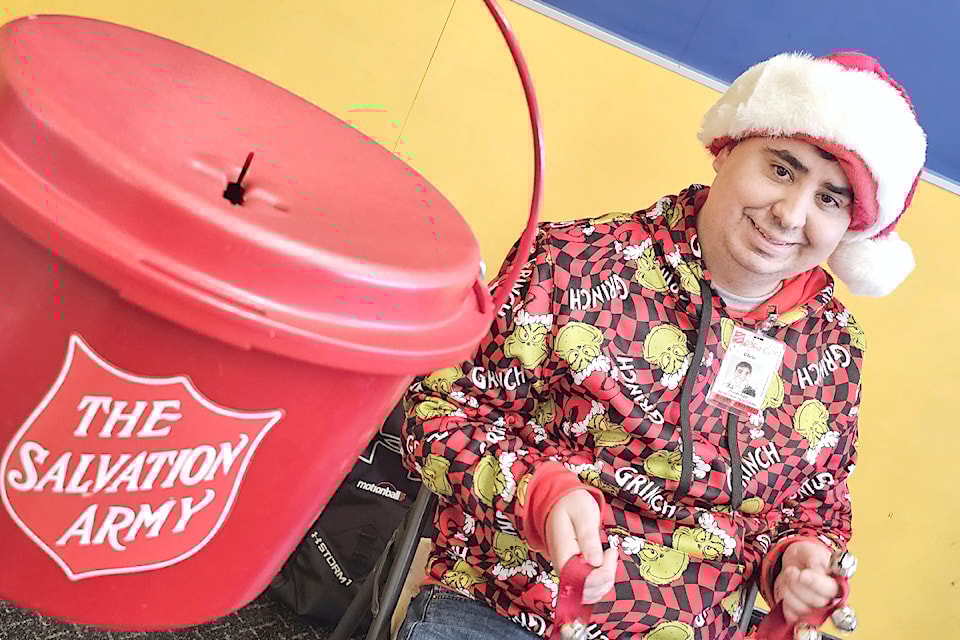 A Salvation Army Kettle Campaign volunteer was ringing bells at a 91ԭ store to encourage donations on Monday, Dec. 9.