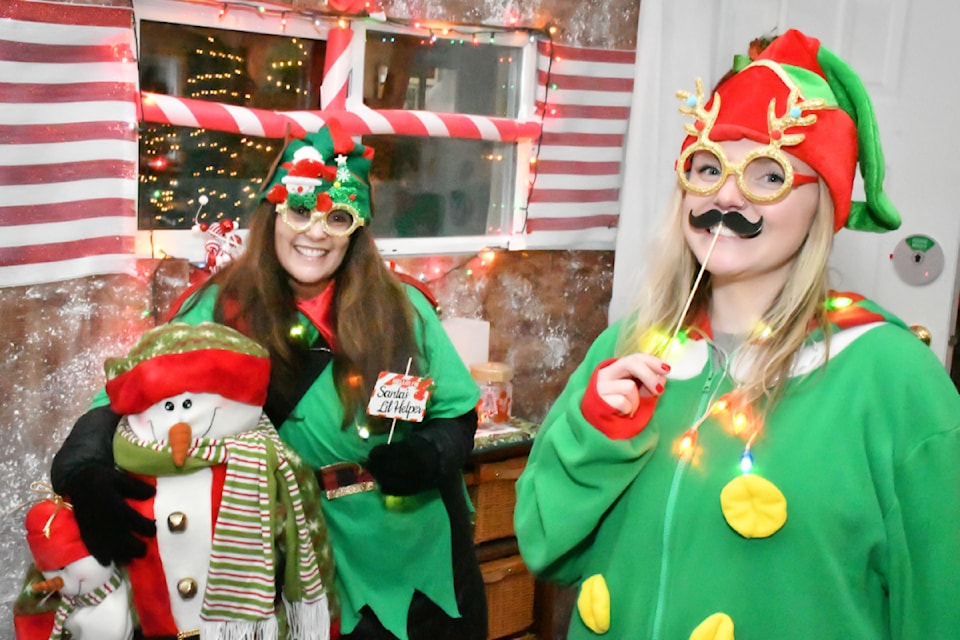 Michaela Wells and Emily Poole were some of Santa's helpers at the Winter Wonderland Dec. 5, 2024.