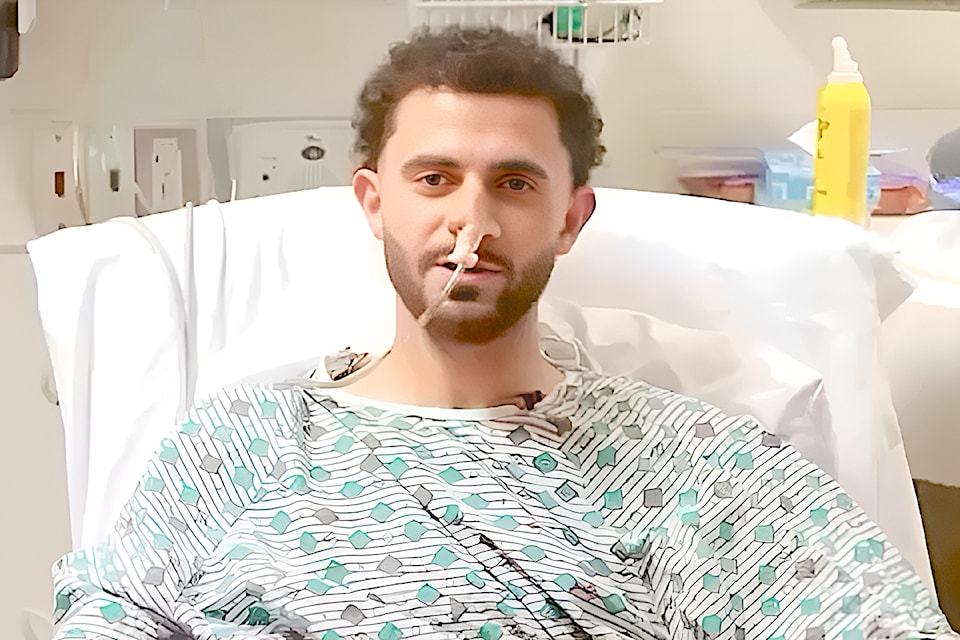 In his first public statement since he was wounded by a stray bullet, Langley's Nathan Demian spoke from his hospital bed to urge his Ohio State teammates on to success in NCAA soccer championships.
