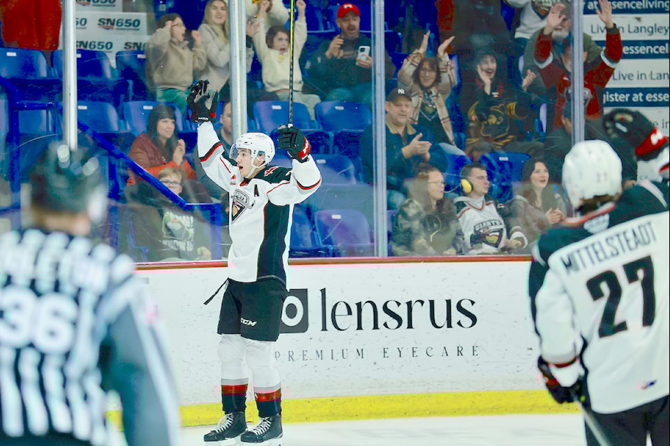 Vancouver Giants forward Connor Levis recorded his first career four-goal game in a 5-1 win over the Tri-City Americans on Sunday afternoon, Dec. 15,  at the 91ԭ Events Centr