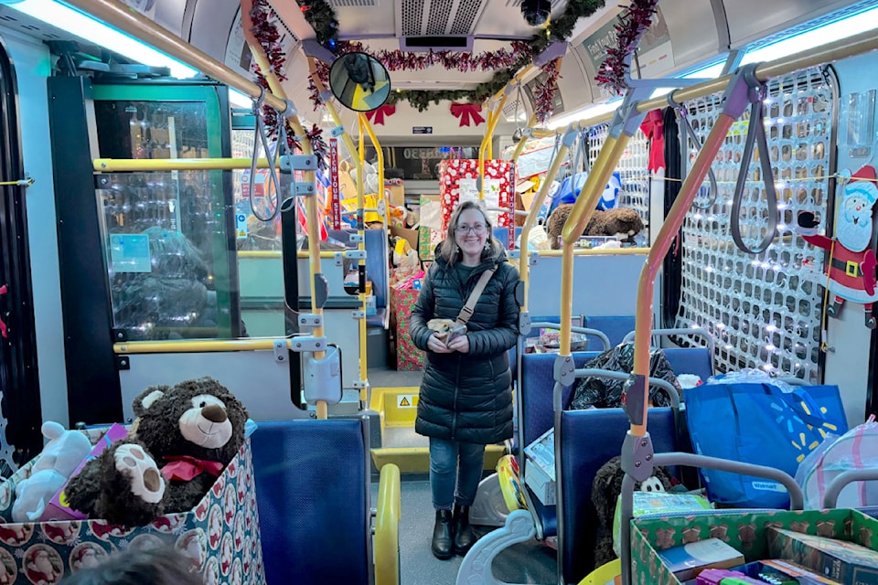 A bus was filled with donated toys on Dec. 11 at the Church of Jesus Christ of Latter Day Saints in 91ԭ.